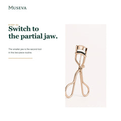 Close product view of the smaller partial-jaw eyelash curler.