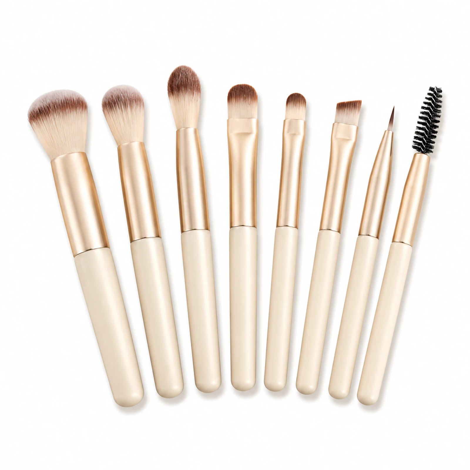 The Mini Detail Brush Edit on warm ivory with the headline Small Handles, Precise Moves.